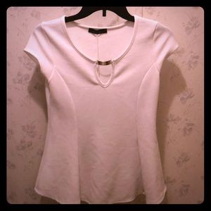 All white business shirt